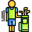 Golf caddy Ikona 64x64