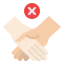 No handshake ícono 64x64