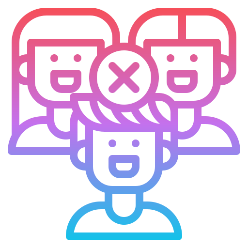 Avoid crowds icon