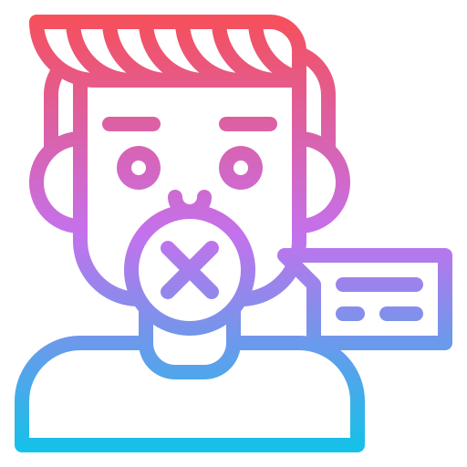 No talking icon