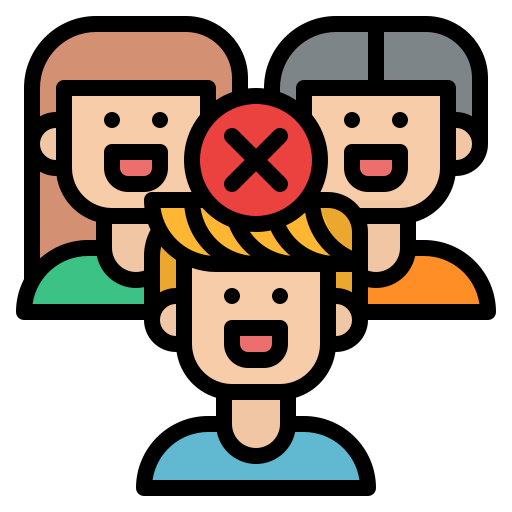 Avoid crowds icon
