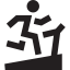 Running on a treadmill icon 64x64