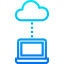 Cloud computing biểu tượng 64x64