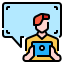 Online chat icon 64x64