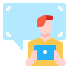 Online chat icon 64x64
