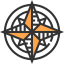 Wind rose icon 64x64