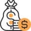 Money bag icon 64x64