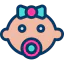 Baby girl icon 64x64
