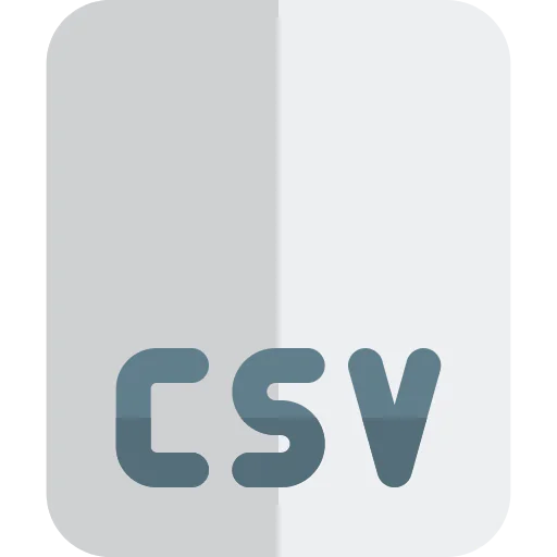 Csv file format icon