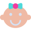 Baby girl icon 64x64