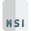 Msi file ícone 64x64