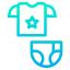 Baby clothes icon 64x64