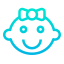 Baby girl icon 64x64