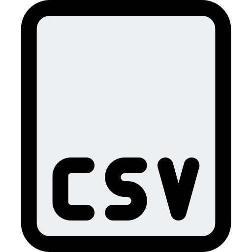Csv file format icon