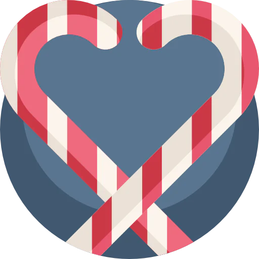 Candy cane icon