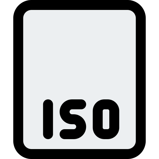 Iso file format icon