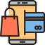 Online shopping icon 64x64