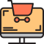 Online shopping icon 64x64