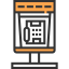 Telephone booth icon 64x64
