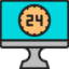 24 hours icon 64x64