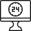 24 hours ícone 64x64