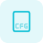 Cfg file format icône 64x64