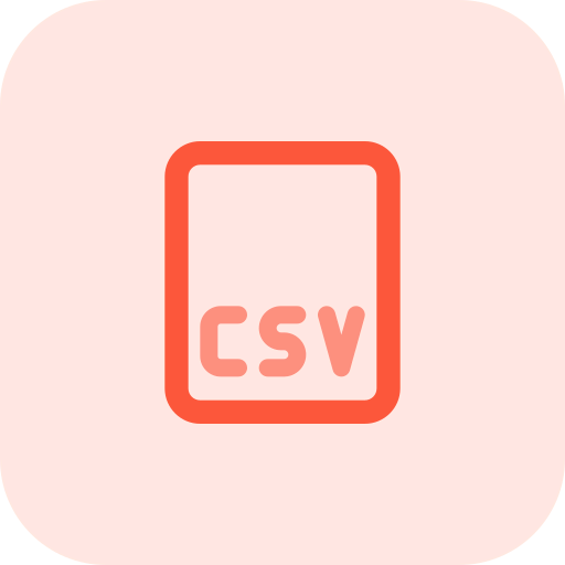 Csv file format icon