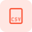 Csv file format icon 64x64