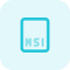 Msi file icône 64x64