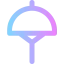 Sun umbrella icon 64x64