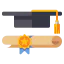 Graduation cap icon 64x64