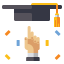 Graduation cap icon 64x64