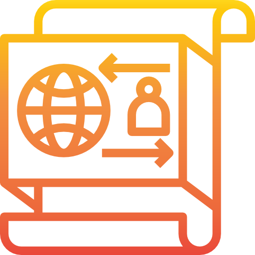 Globe grid icon