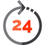 24 hours Symbol 64x64
