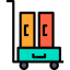 Luggage cart icon 64x64