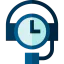 24 hours support icon 64x64