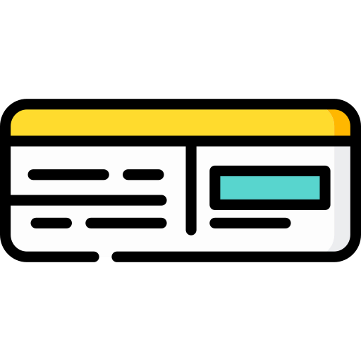 Plane ticket icon
