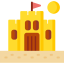 Sand castle icon 64x64