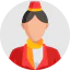 Flight attendant ícono 64x64