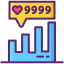Growth chart icon 64x64