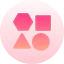 Geometrical shapes icon 64x64