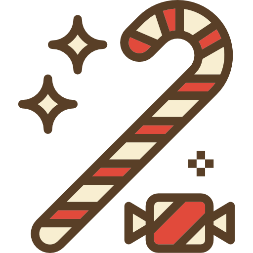 Candy cane icon