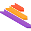 Bar chart icon 64x64
