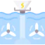 Tidal power Symbol 64x64