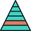 Pyramid chart icon 64x64