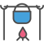 Pot on fire icon 64x64