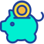Piggy bank icon 64x64