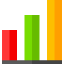 Bar chart icon 64x64