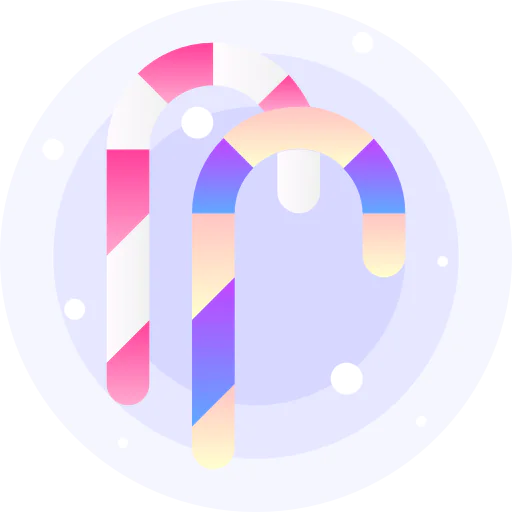 Candy cane icon