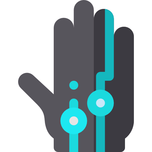 Wired gloves icon